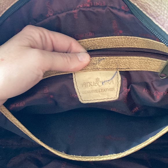 Anuschka purse, should bag, tote, large peacock original art - Picture 8 of 8